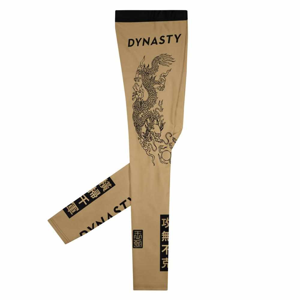 Triad Enforcer Grappling Spats (Gold)-Grappling Spats / Tights - Dynasty Clothing MMA