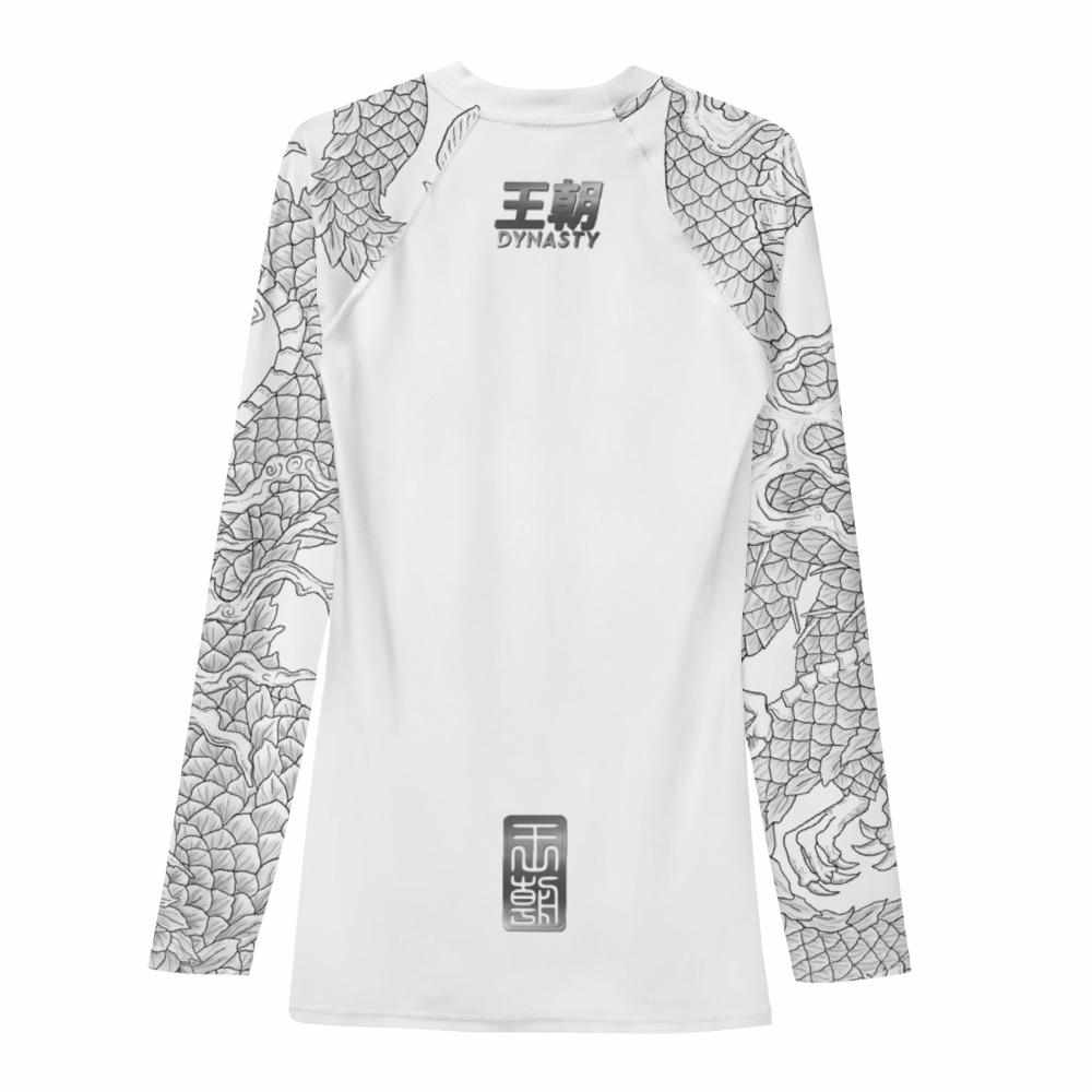 Twin Dragons Rash Guard (Black)-Rash Guards - Dynasty Clothing MMA