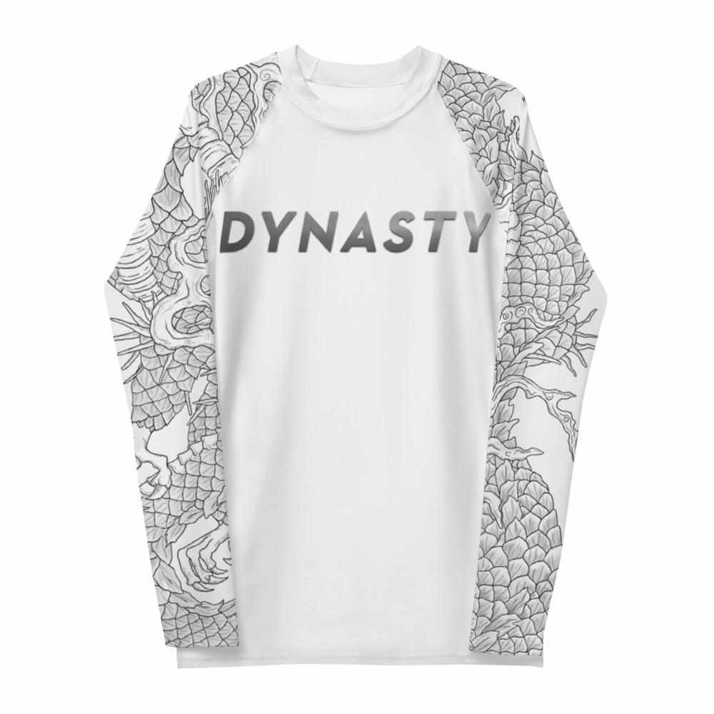 Twin Dragons Rash Guard (Black)-Rash Guards - Dynasty Clothing MMA