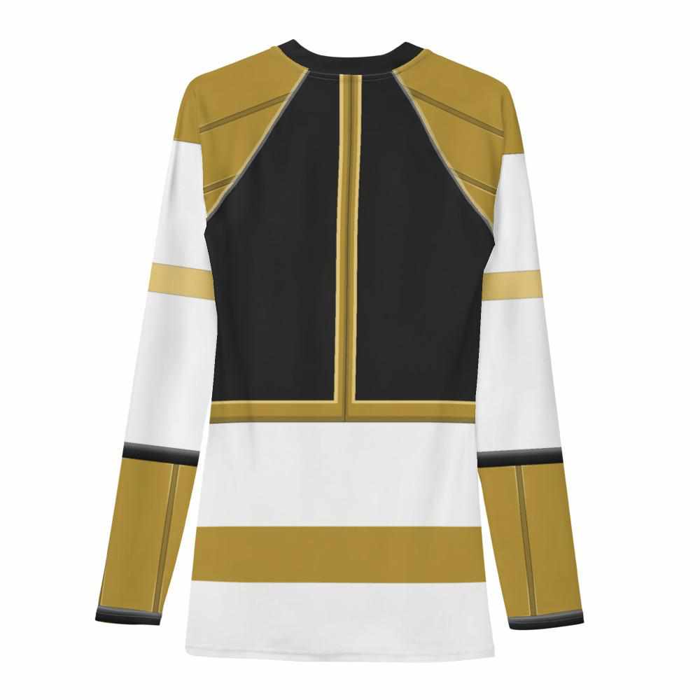 White Ranger Rash Guard-Rash Guards - Dynasty Clothing MMA