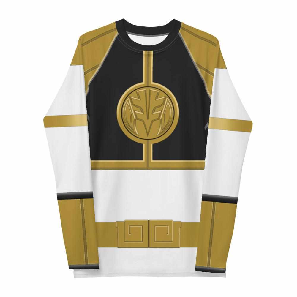 White Ranger Rash Guard-Rash Guards - Dynasty Clothing MMA