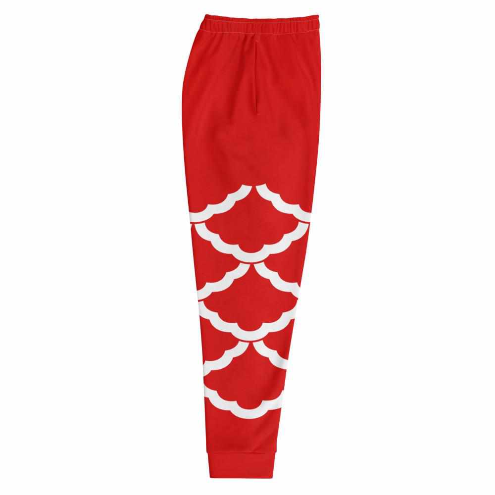 舞獅 Lion Dancer Unisex Joggers (Red)-Joggers Set - Dynasty Clothing MMA
