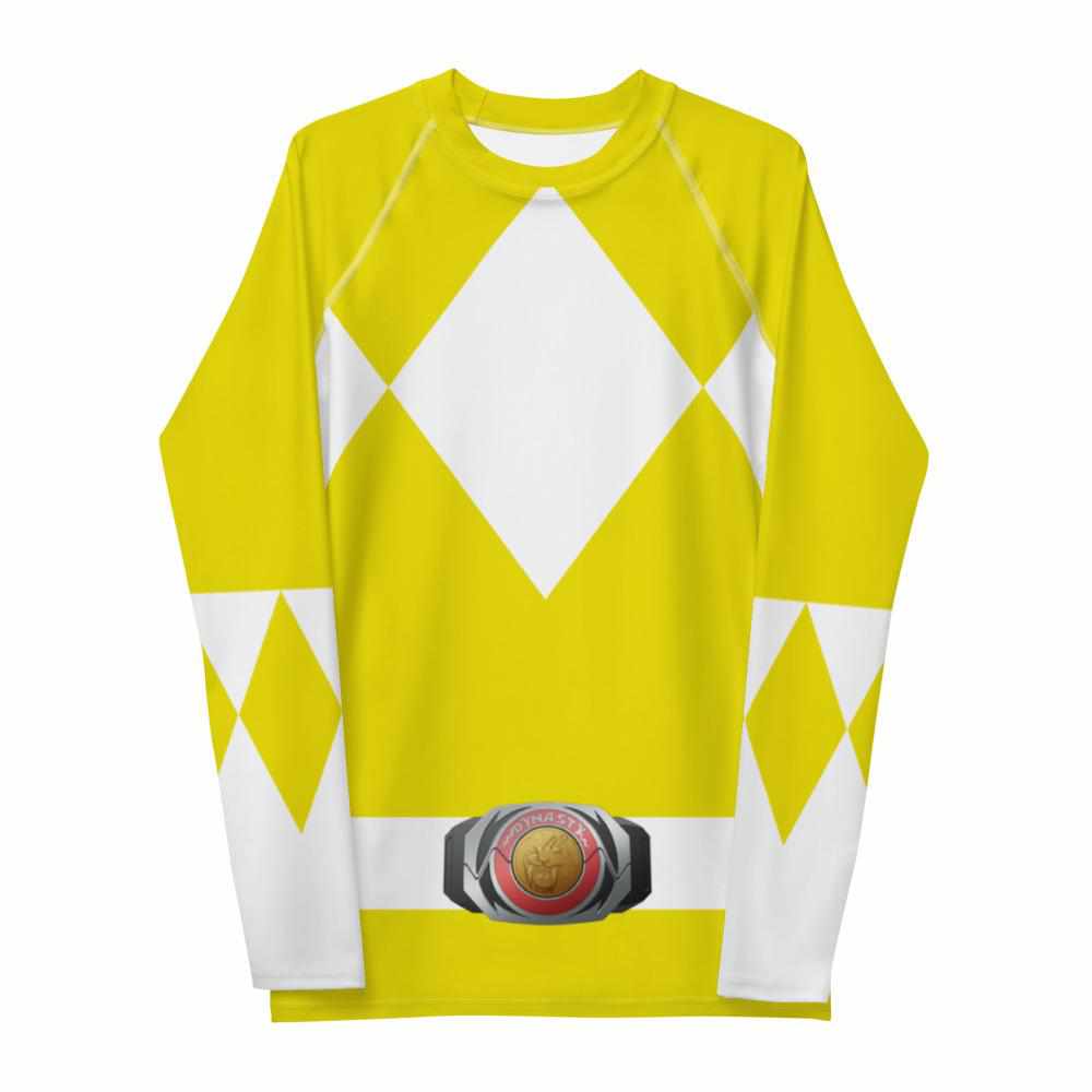 Yellow Ranger Rash Guard-Rash Guards - Dynasty Clothing MMA
