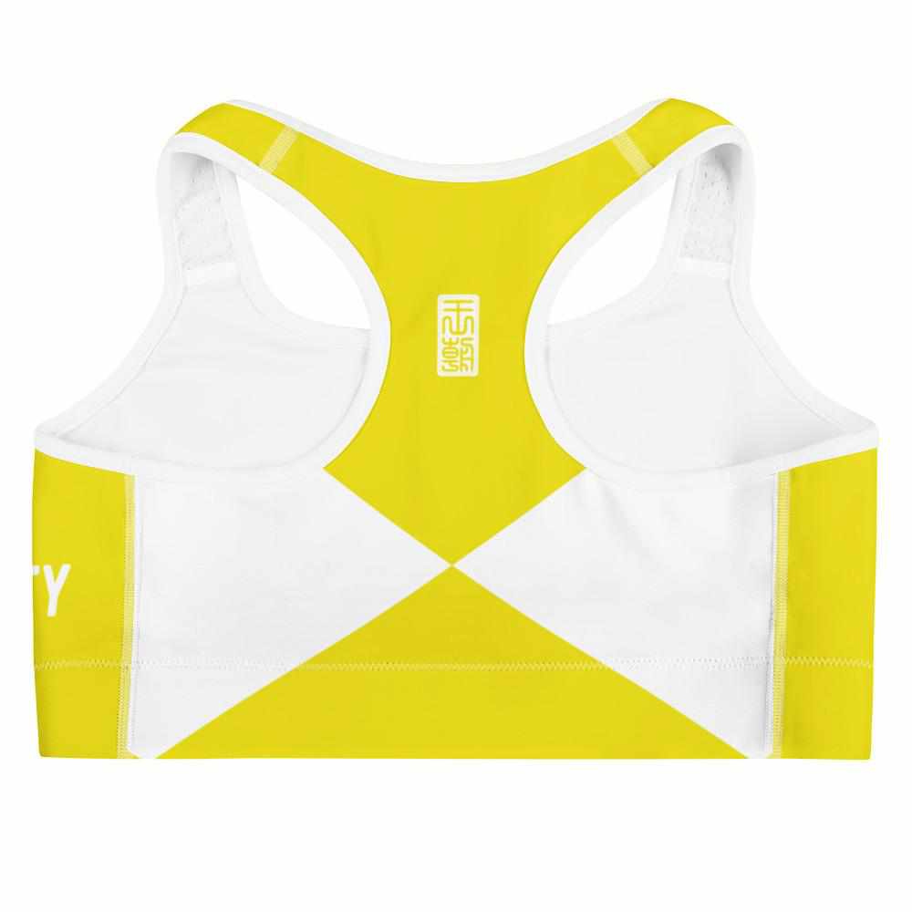 Yellow Ranger Sports Bra-Sports Bra - Dynasty Clothing MMA