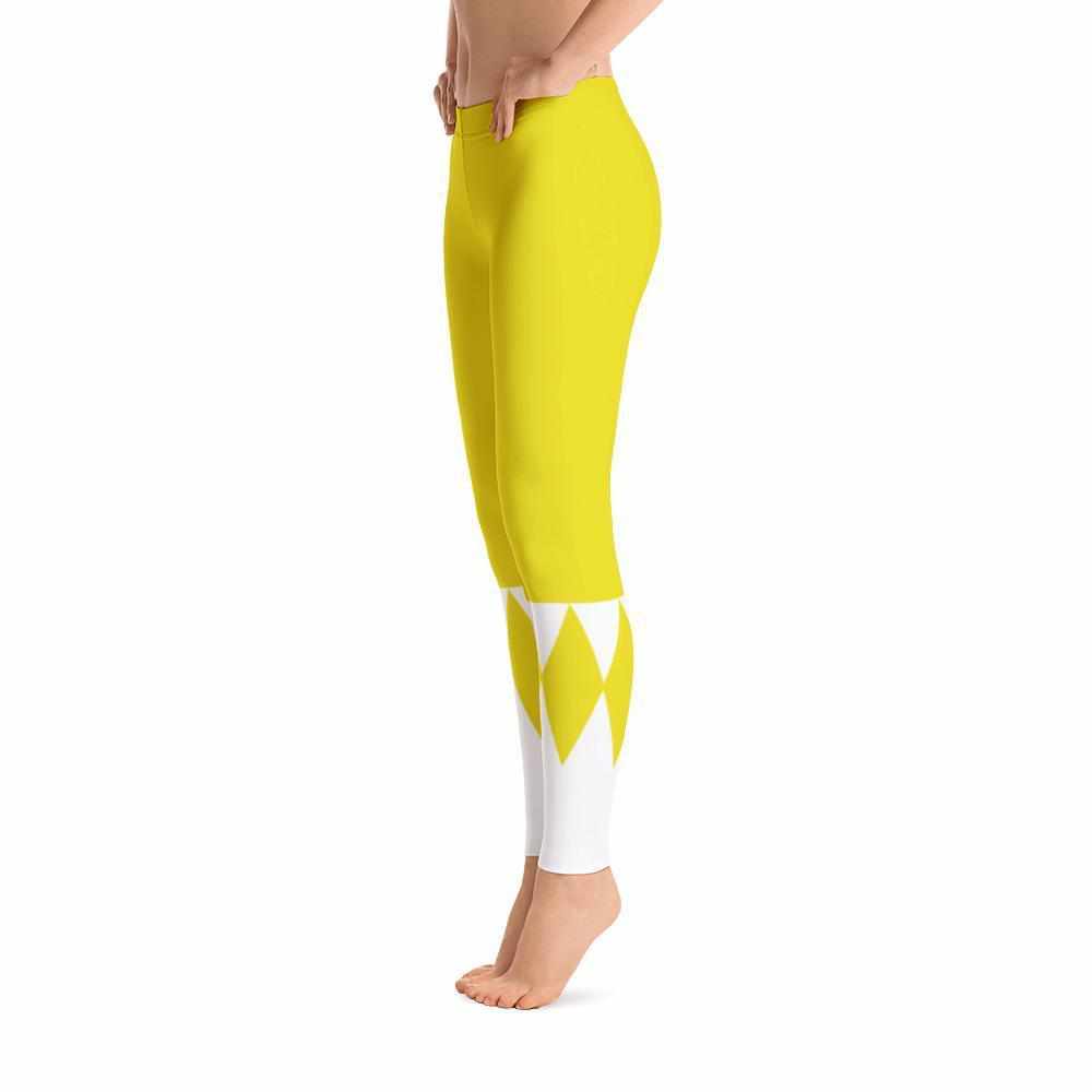 Yellow Ranger Women's Grappling Spats-Grappling Spats / Tights - Dynasty Clothing MMA