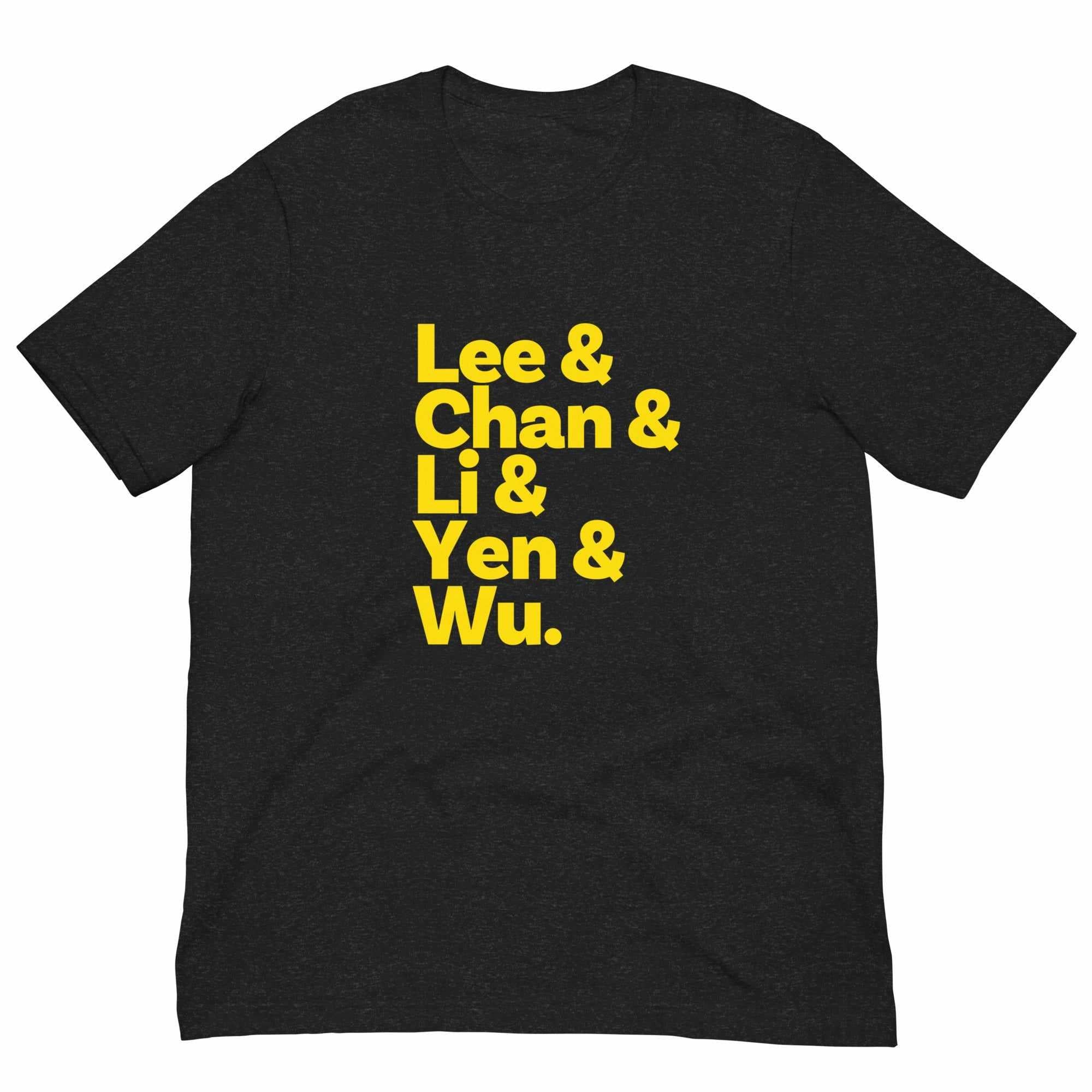 Chinese Martial Arts Legends T-Shirt (Yellow)-T-Shirts - Dynasty Clothing MMA