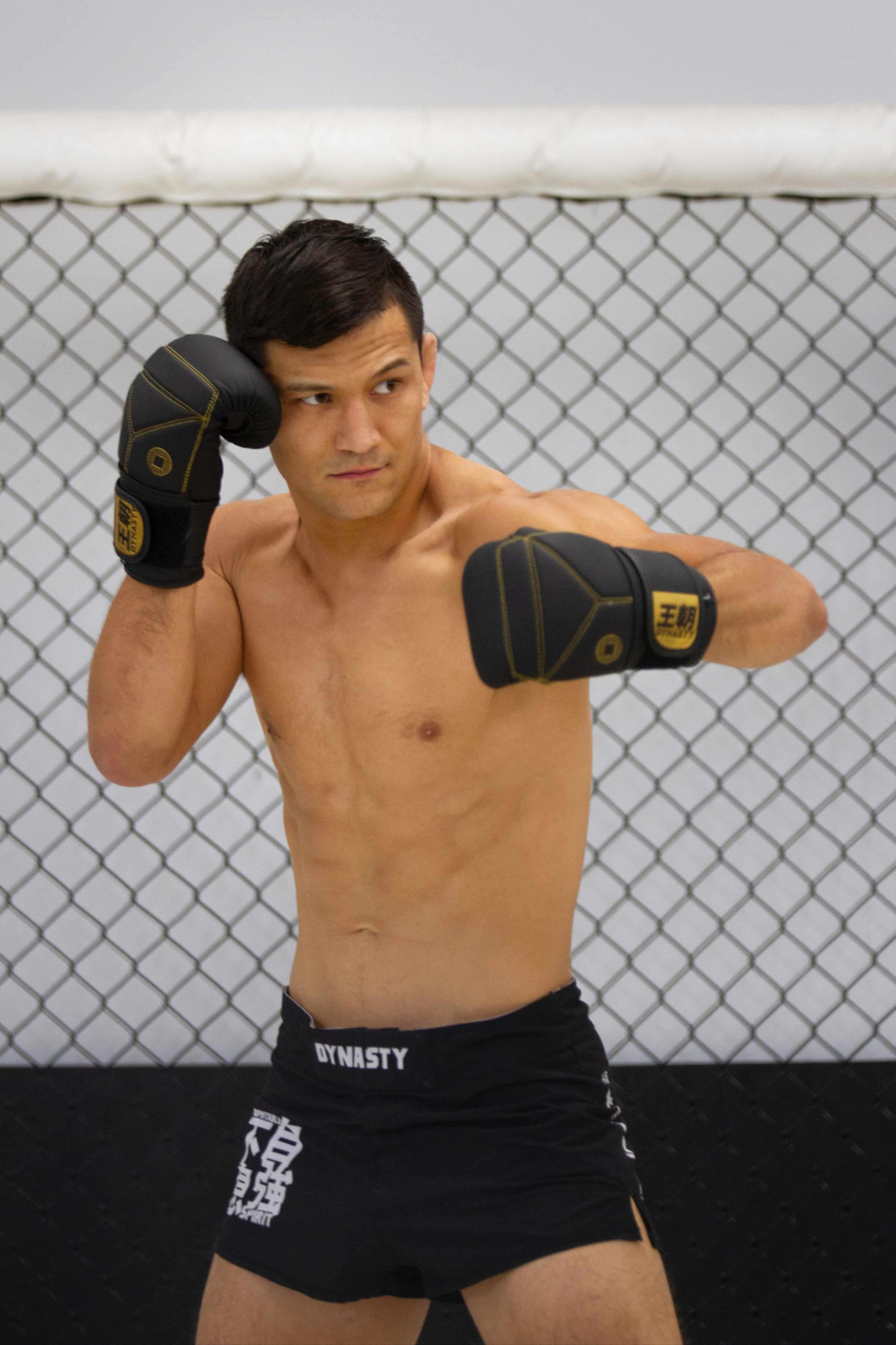 Dynasty Diamond Pro Old School Boxing Bag Gloves (Matte Black)-Boxing Gloves - Dynasty Clothing MMA