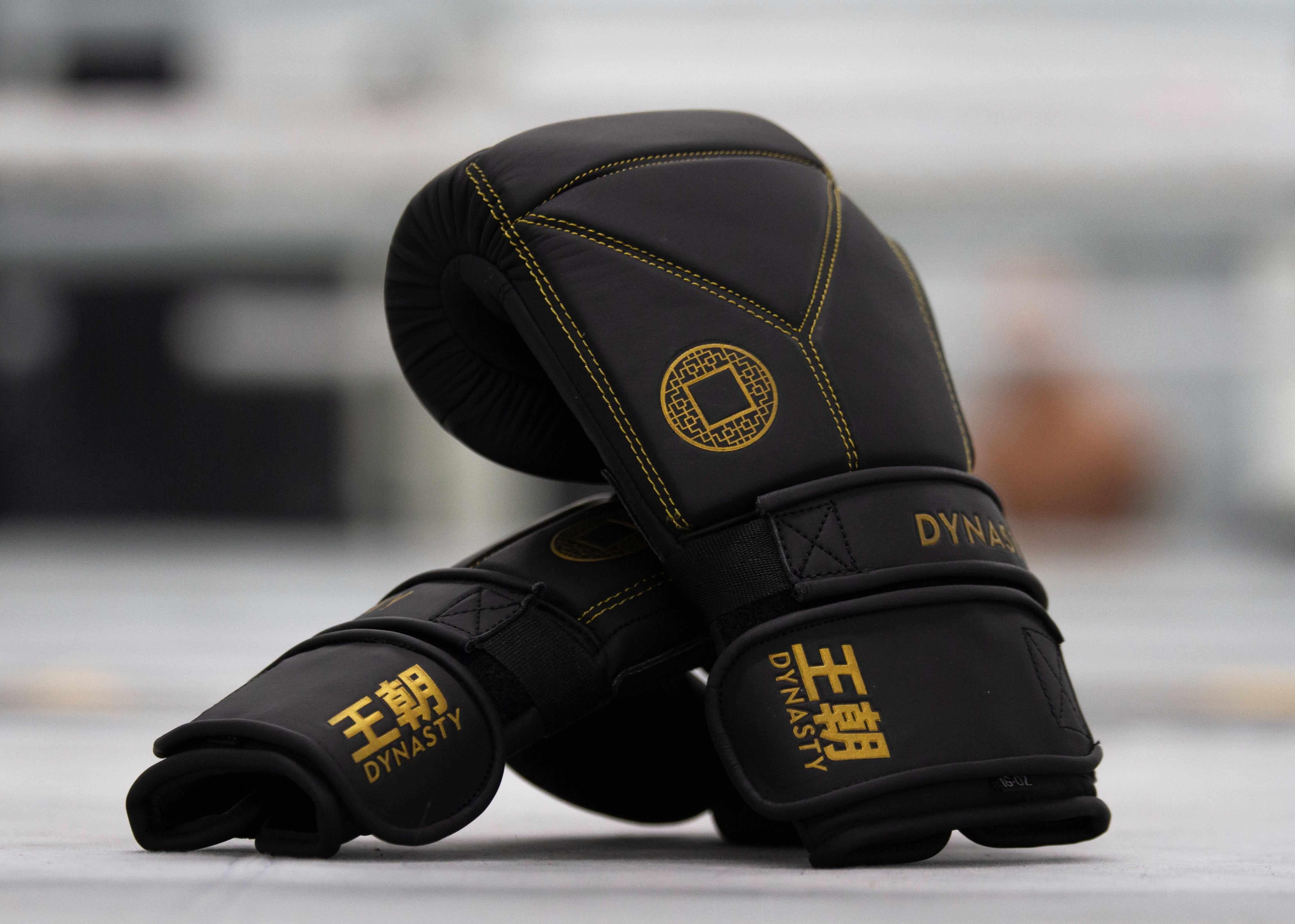 Dynasty Diamond Pro Training Gloves (Matte Black)-Boxing Gloves - Dynasty Clothing MMA