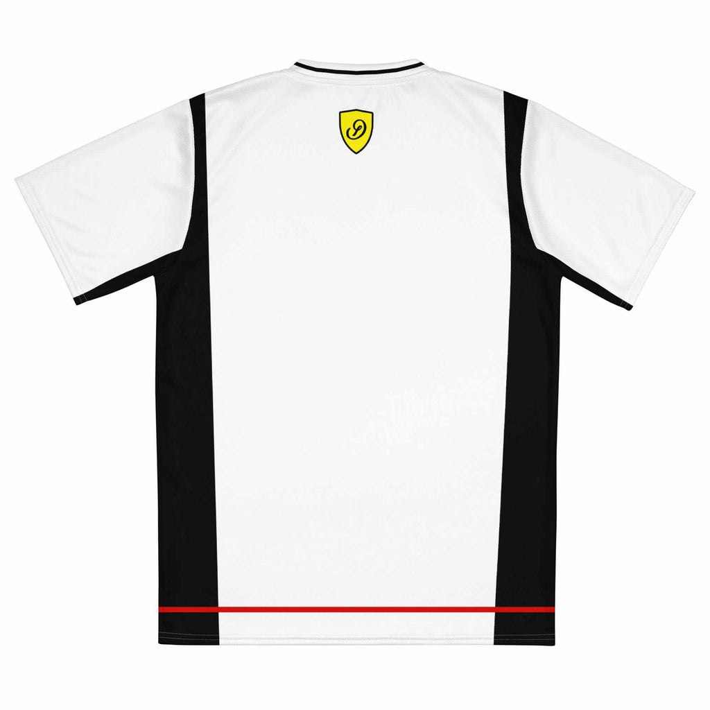 Dynasty "Ferrari" Racing Shirt (White)-Training Shirts - Dynasty Clothing MMA