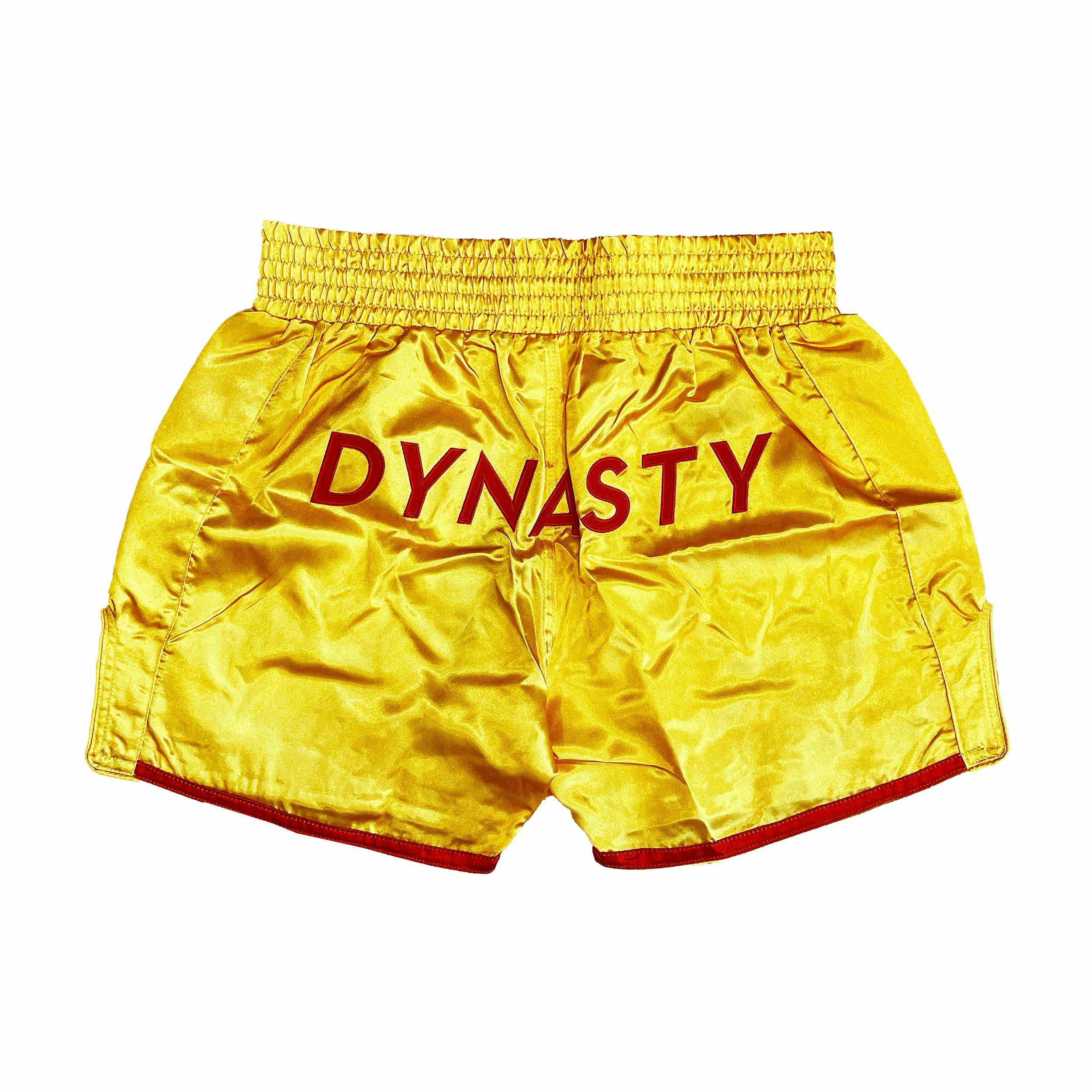 Dynasty Flagship Muay Thai / Sanda Fight Shorts (Gold)-Muay Thai / Sanda Shorts - Dynasty Clothing MMA