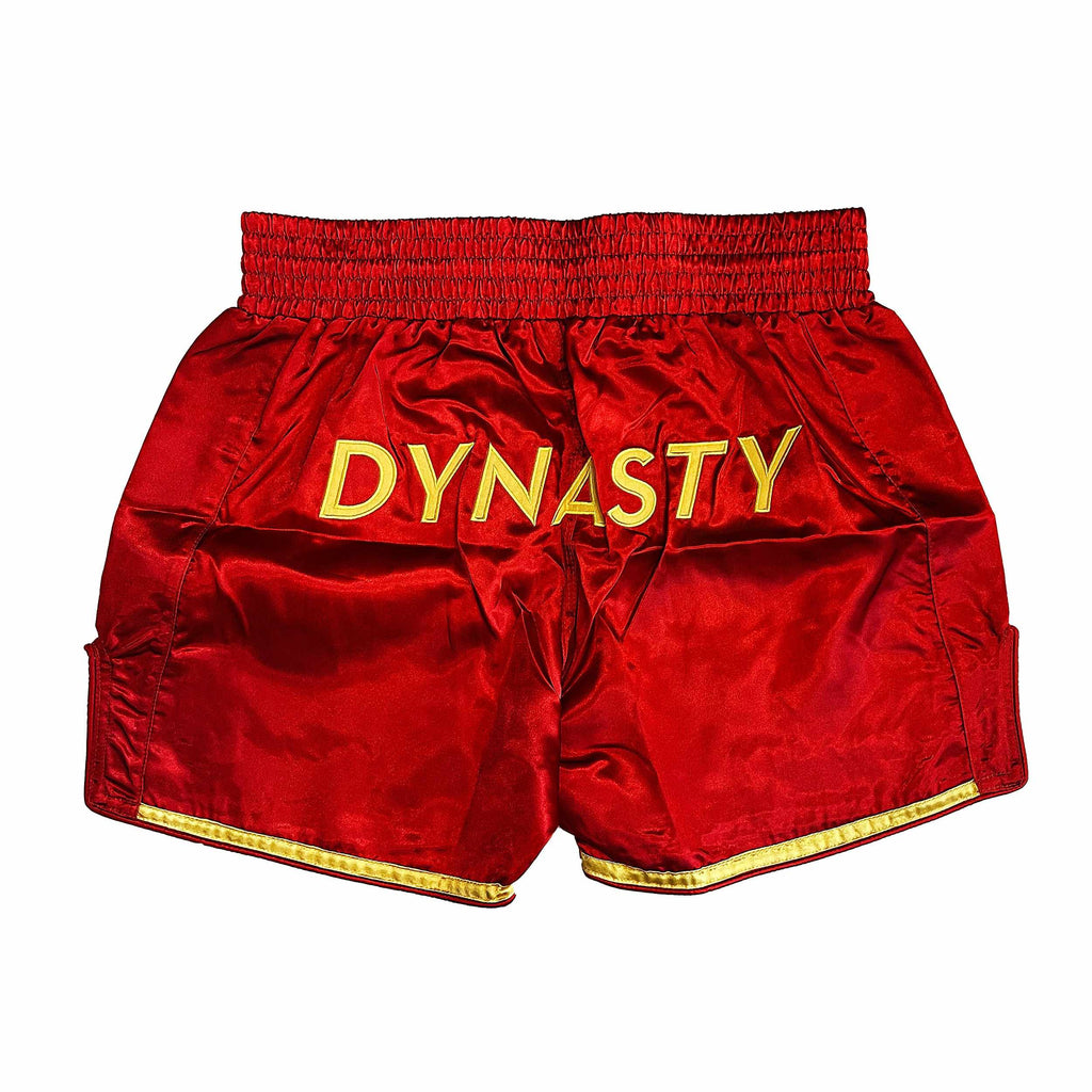 Dynasty Flagship Muay Thai / Sanda Fight Shorts (Red)-Muay Thai / Sanda Shorts - Dynasty Clothing MMA