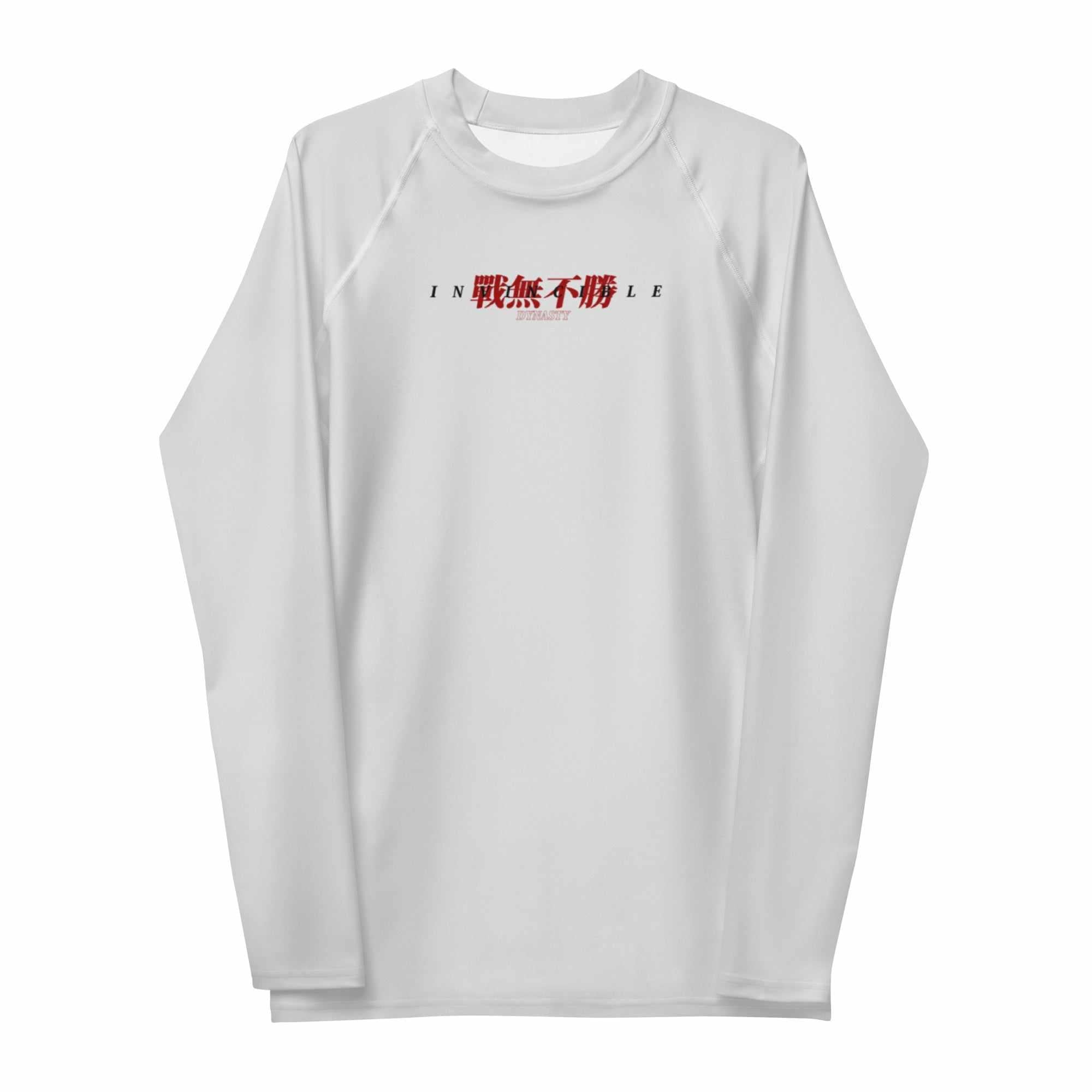 Invincible 戰無不勝 (No War Cannot Be Won) Rash Guard (Metal)-Rash Guards - Dynasty Clothing MMA