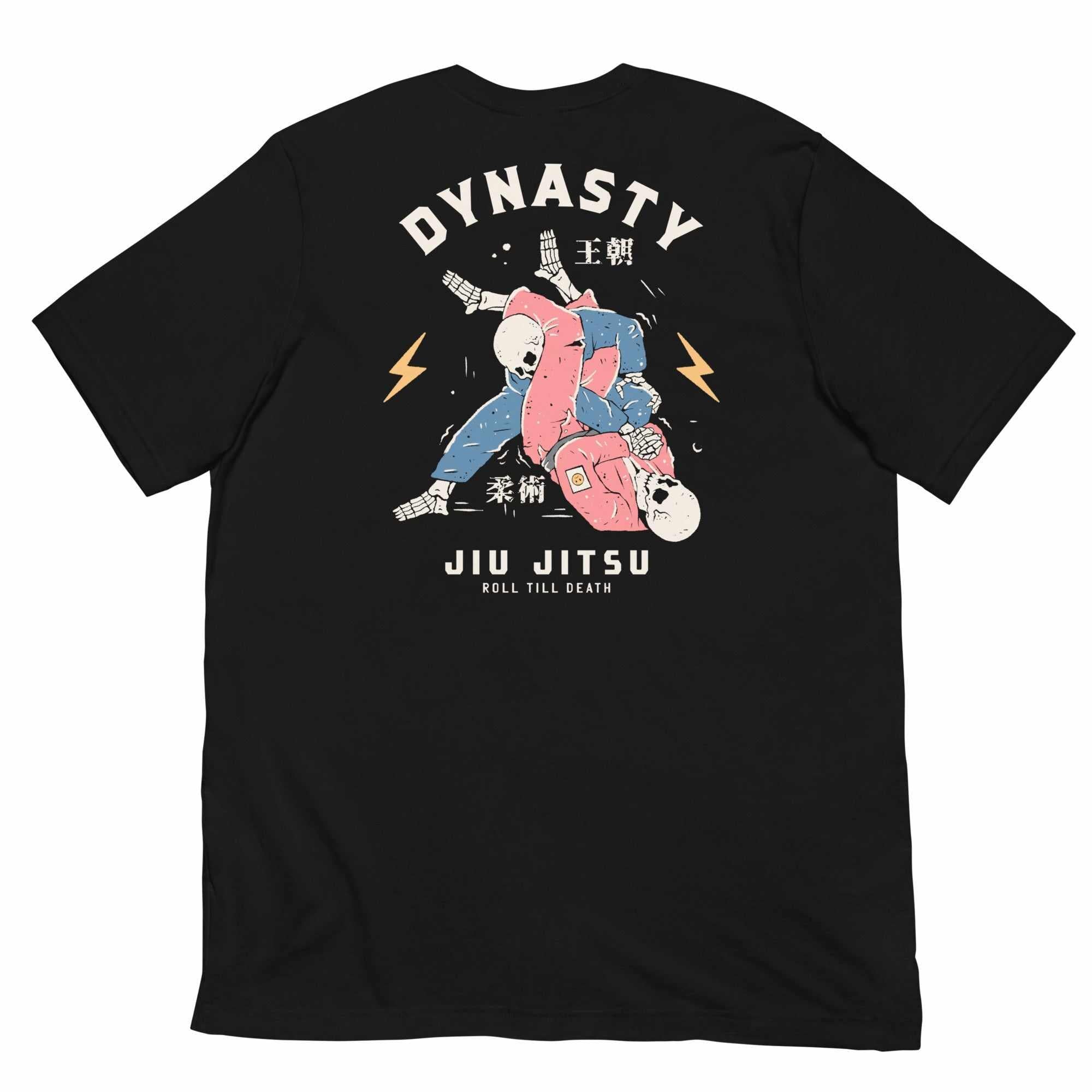 Jiu-Jitsu "Roll 'Till Death" T-Shirt (Red Belt)-T-Shirts - Dynasty Clothing MMA