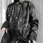 Neo Gothic Kung Fu Dragons Chinese Style Long Shirt-Neo Dynasty - Dynasty Clothing MMA