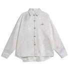 Neo Gothic Kung Fu Dragons Chinese Style Long Shirt-Neo Dynasty - Dynasty Clothing MMA