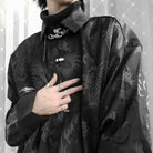 Neo Gothic Kung Fu Dragons Chinese Style Long Shirt-Neo Dynasty - Dynasty Clothing MMA