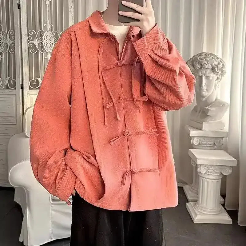 Neo Wave Kung Fu Button Oversized Jacket-Neo Dynasty - Dynasty Clothing MMA