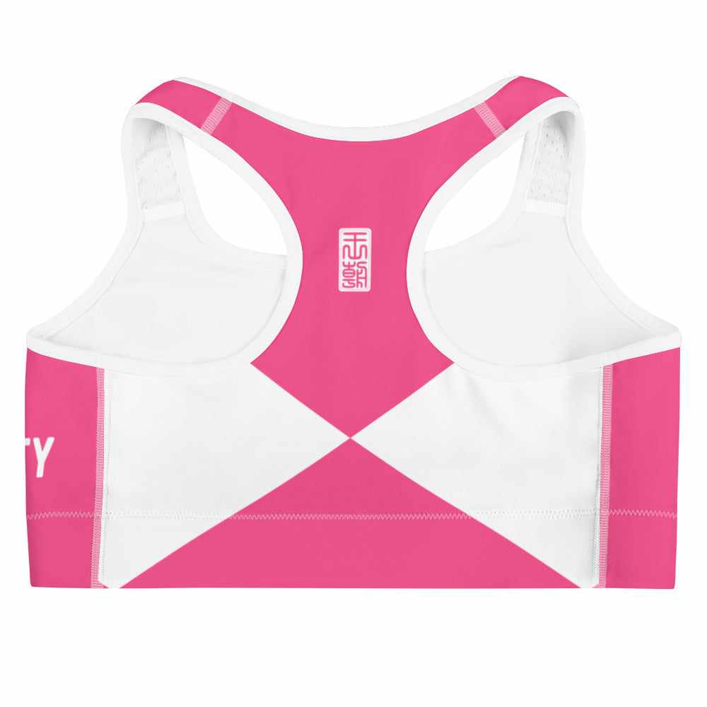 Pink Ranger Sports Bra-Sports Bra - Dynasty Clothing MMA