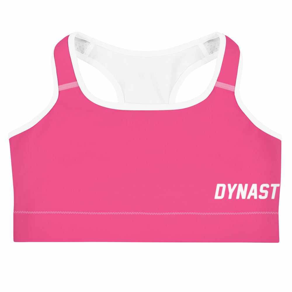 Pink Ranger Sports Bra-Sports Bra - Dynasty Clothing MMA