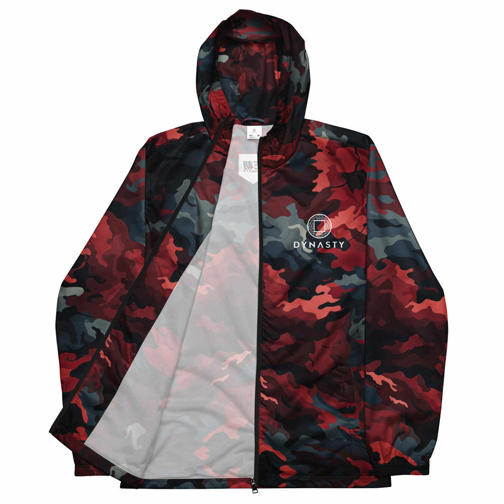 Tactical Camouflage Windbreaker Jacket (Red Woodland)-Hoodies / Sweaters - Dynasty Clothing MMA