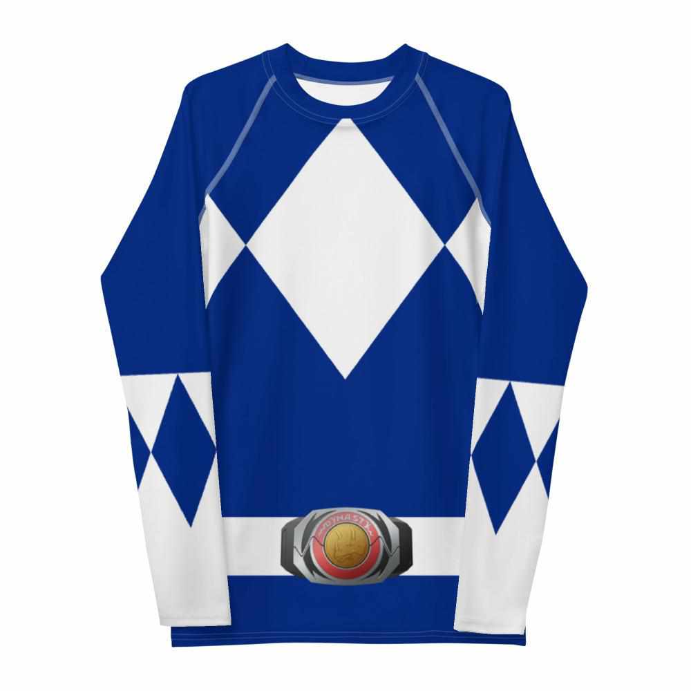 Blue Ranger Rash Guard-Rash Guards - Dynasty Clothing MMA