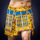 Bushido Samurai Armor Fight Shorts (Gold)-Armor Shorts - Dynasty Clothing MMA