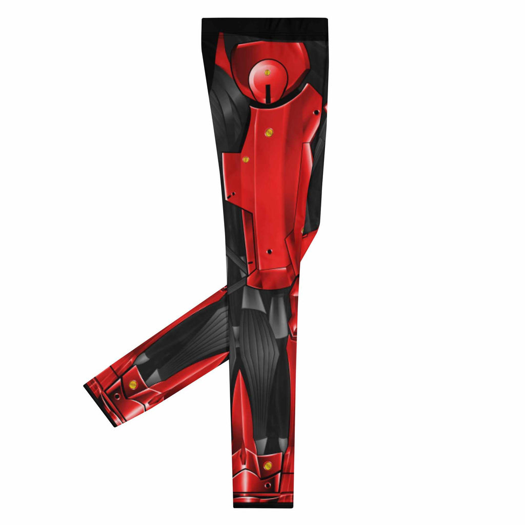 Cyborg Ninja Raiden Grappling Spats (Red)-Grappling Spats / Tights - Dynasty Clothing MMA