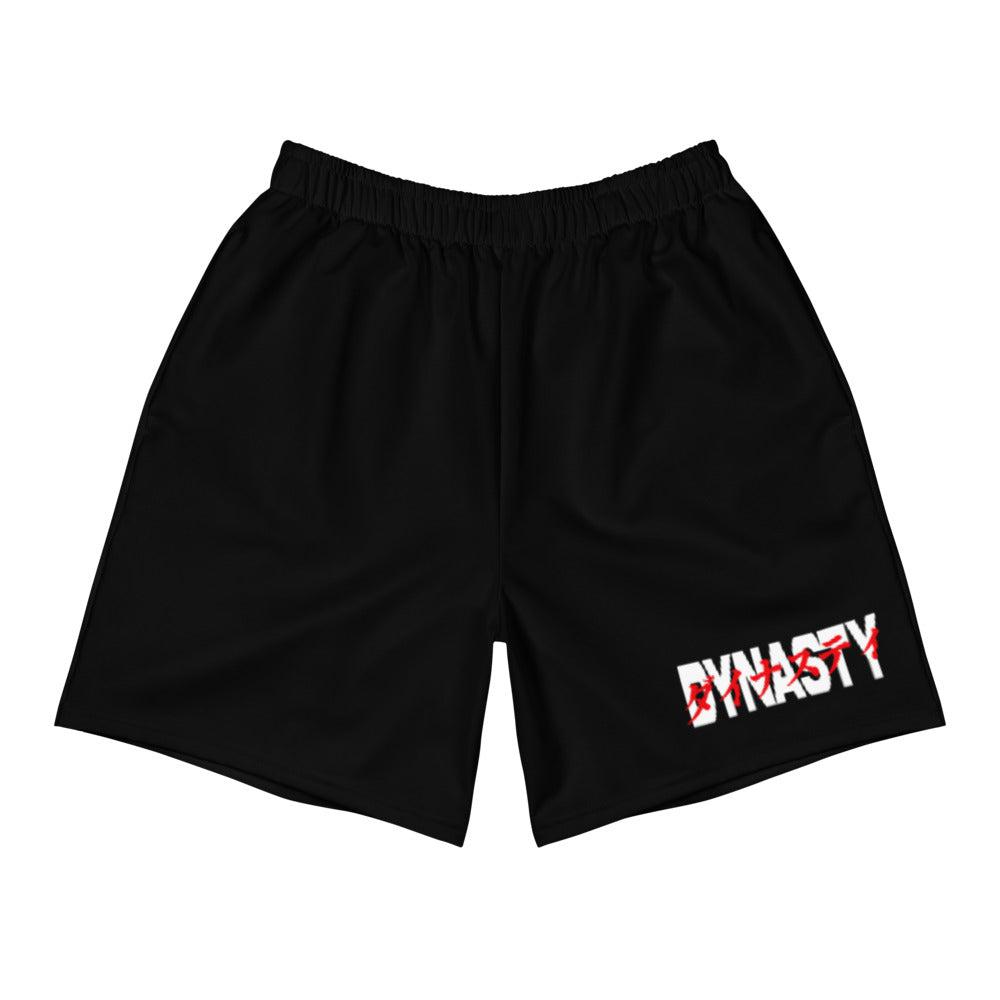 Dynasty Cyberpunk Katakana Active Training Workout Shorts (Black)-Training Shorts - Dynasty Clothing MMA