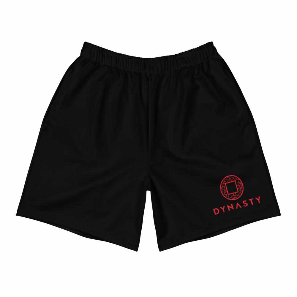 Dynasty Emblem Active Training Workout Shorts (Black)-Training Shorts - Dynasty Clothing MMA