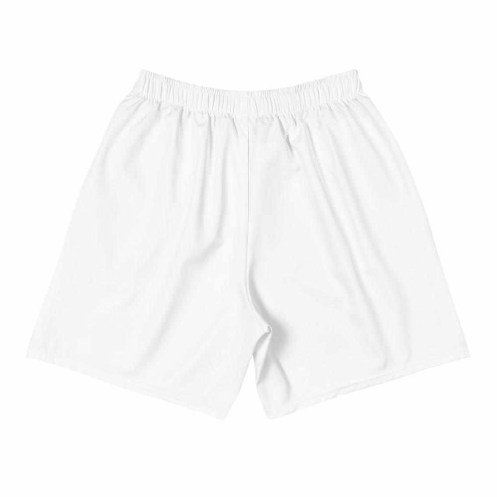 Dynasty Emblem Active Training Workout Shorts (White)-Training Shorts - Dynasty Clothing MMA