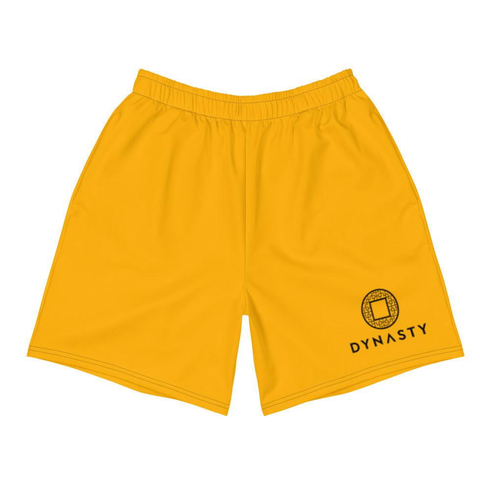 Dynasty Emblem Active Training Workout Shorts (Yellow) – Dynasty Clothing