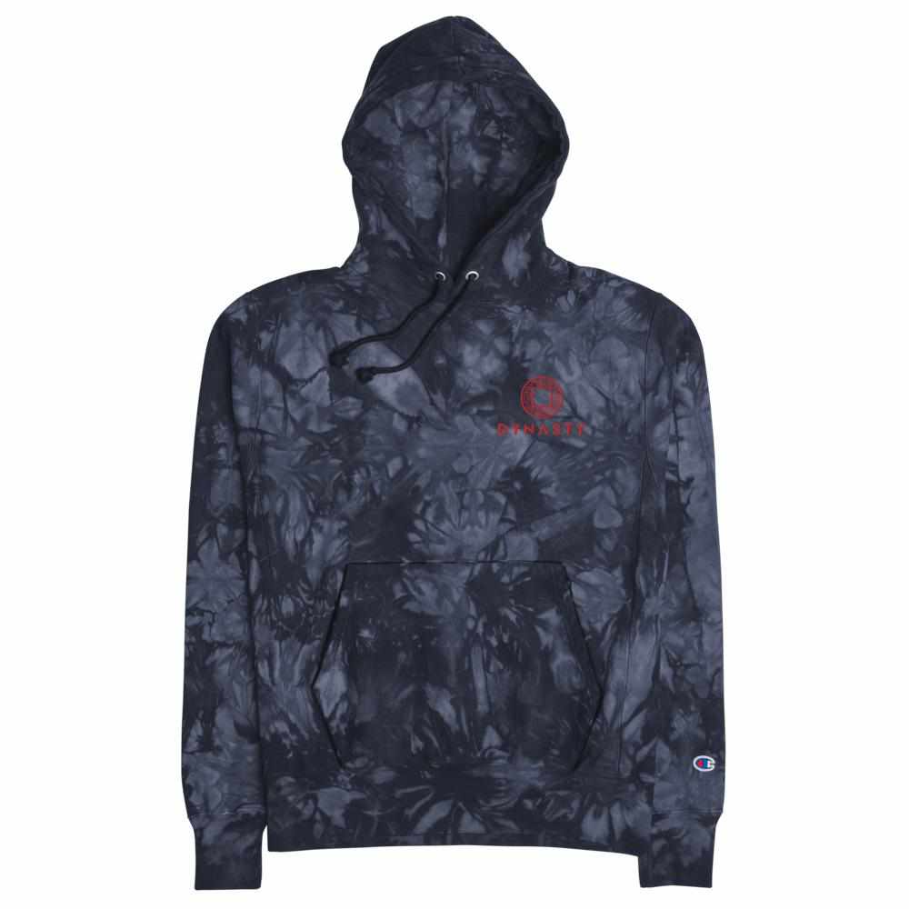 Dynasty Emblem Embroidered Champion Tie-Dye Hoodie-Hoodies / Sweaters - Dynasty Clothing MMA