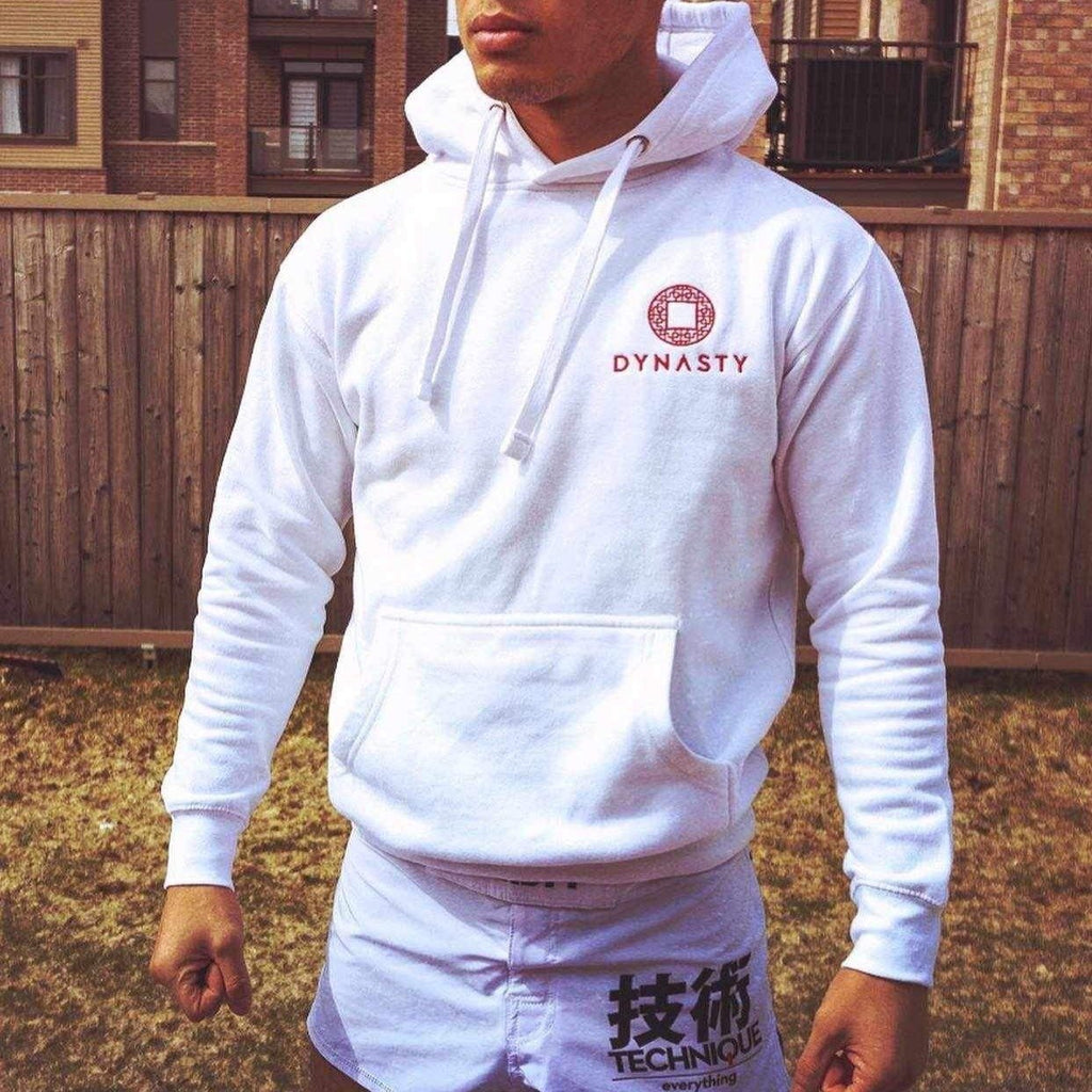 Dynasty Emblem Premium Embroidered Hoodie-Hoodies / Sweaters - Dynasty Clothing MMA