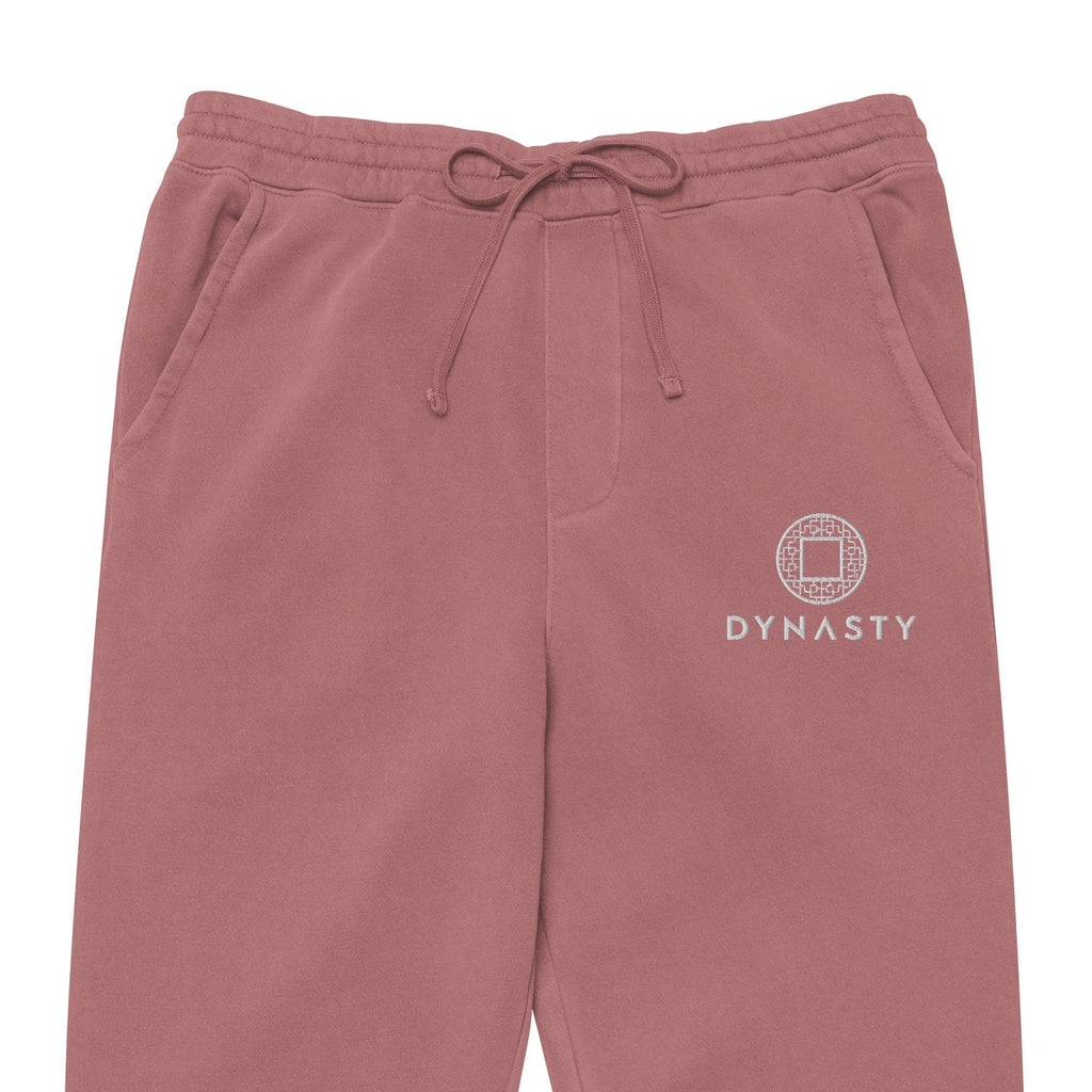 Dynasty Emblem Vintage Dyed Embroidered Sweatpants-Pants - Dynasty Clothing MMA