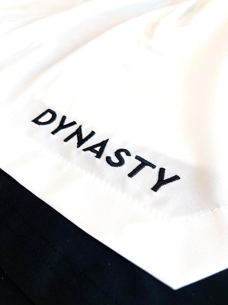 Dynasty Hybrid Pro Training Shorts (White)-Hybrid Shorts - Dynasty Clothing MMA