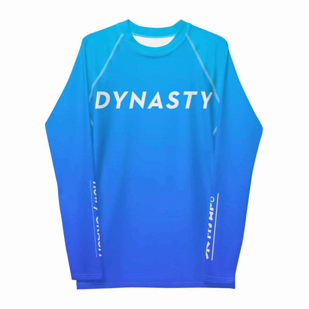 Dynasty IBJJF Competition Rash Guard (Blue)-Rash Guards - Dynasty Clothing MMA