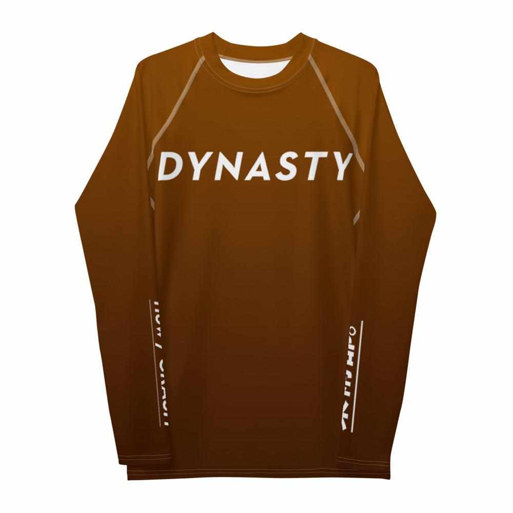 Dynasty IBJJF Competition Rash Guard (Brown)-Rash Guards - Dynasty Clothing MMA
