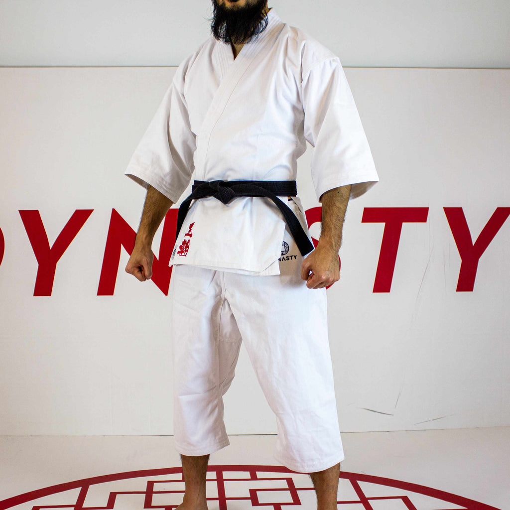 Dynasty Kuro Obi (KO #1) 14oz 3/4 Karate Gi-Hanfu Kimono Gi - Dynasty Clothing MMA