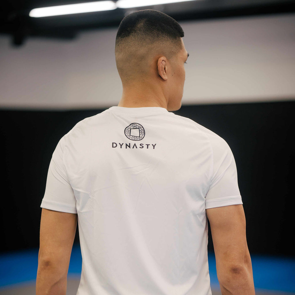 Dynasty Omni Training Shirt (White)-Training Shirts - Dynasty Clothing MMA