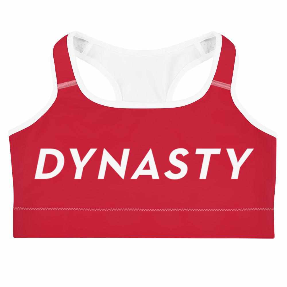 Dynasty Signature Sports Bra (Red)-Sports Bra - Dynasty Clothing MMA