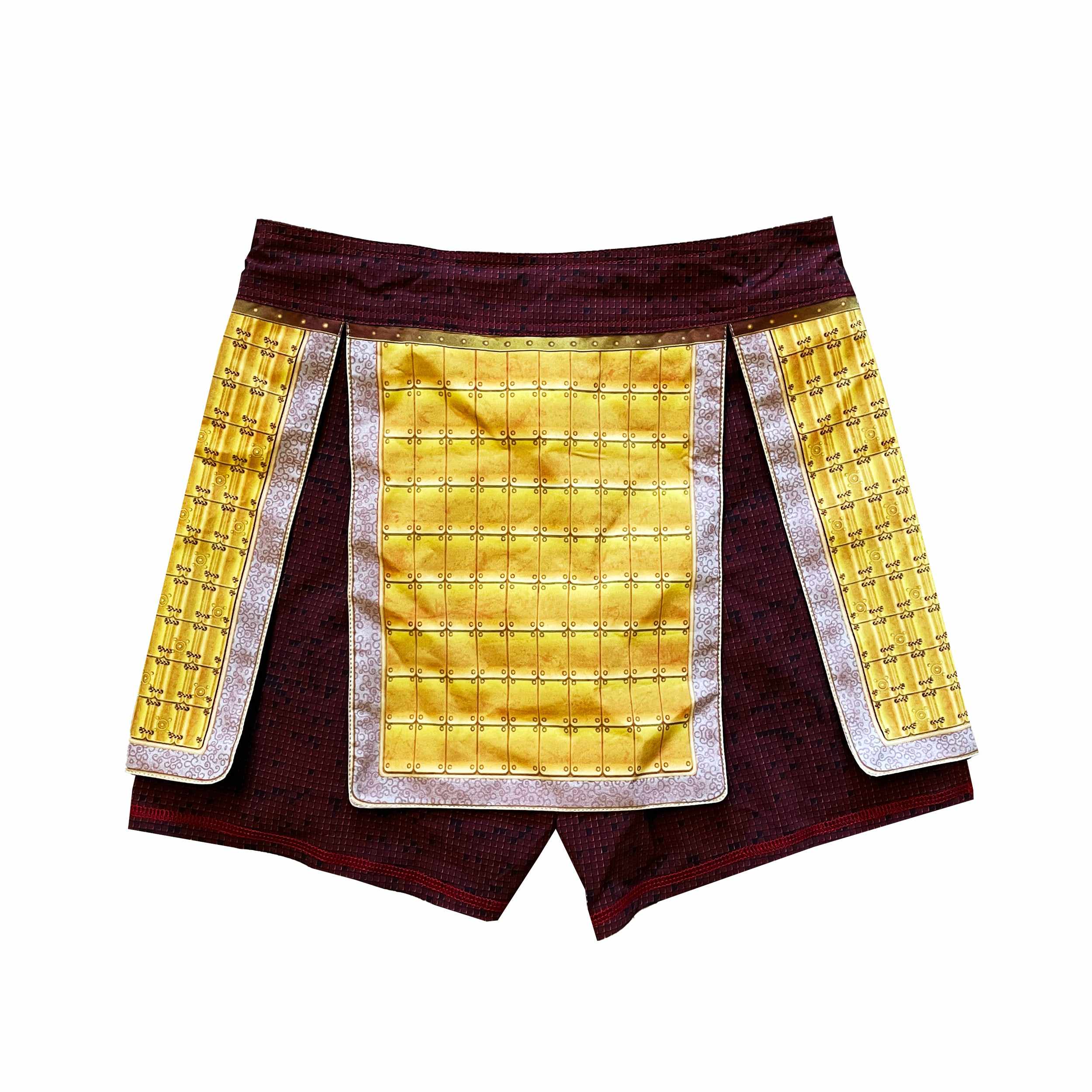 Emperor Golden Flower Armor Fight Shorts-Armor Shorts - Dynasty Clothing MMA