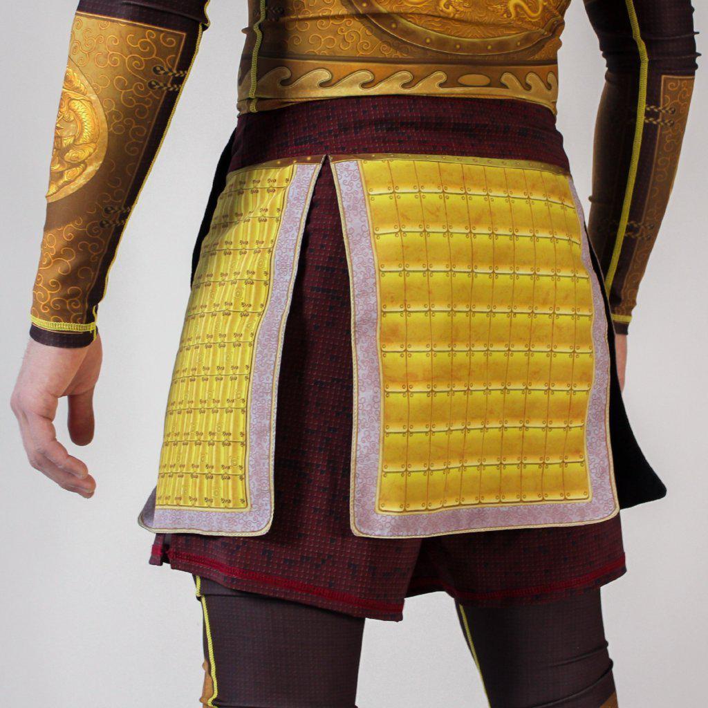 Emperor Golden Flower Armor Fight Shorts-Armor Shorts - Dynasty Clothing MMA