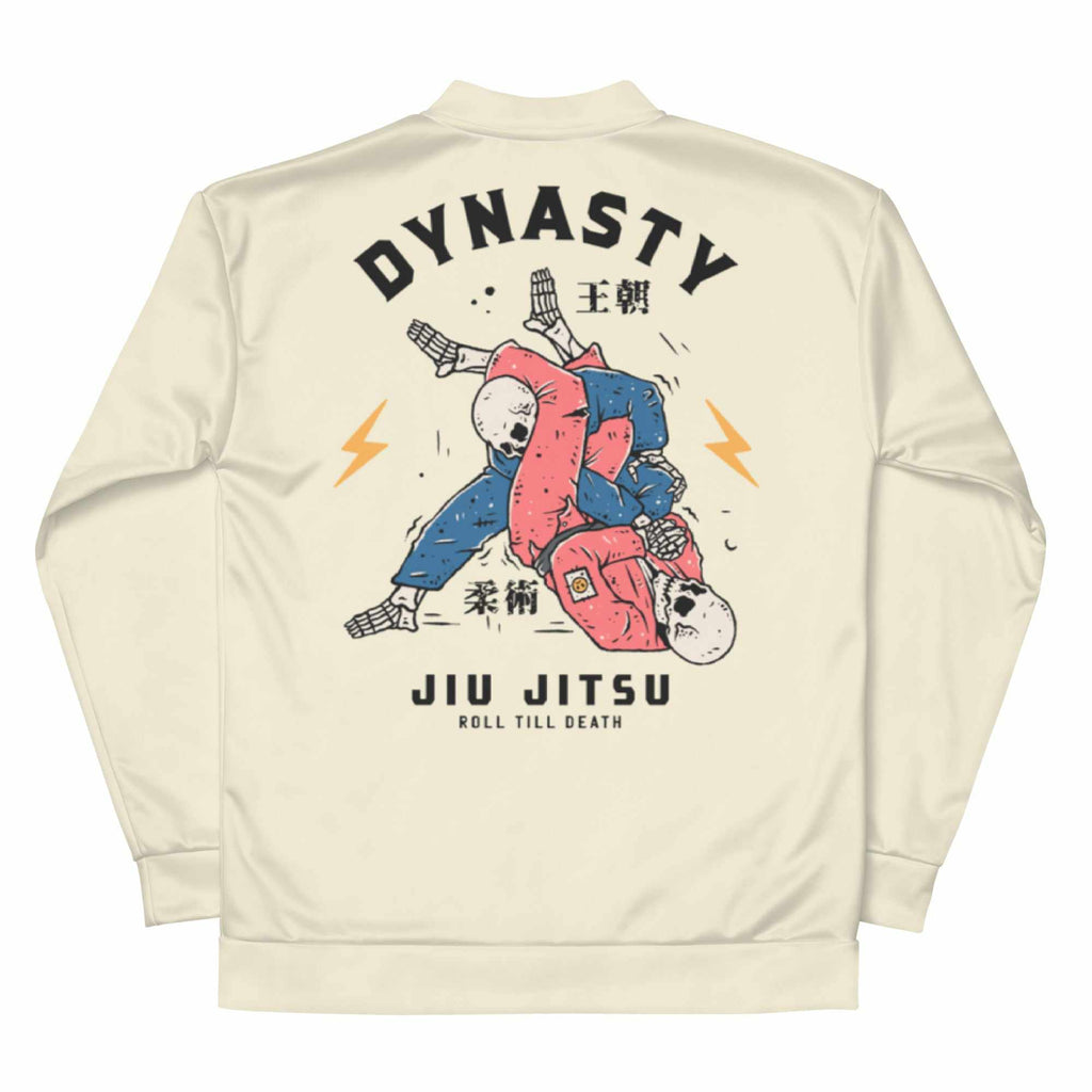 Jiu-Jitsu "Roll 'Till Death" Bomber Jacket (Canvas)-Bomber Jacket - Dynasty Clothing MMA