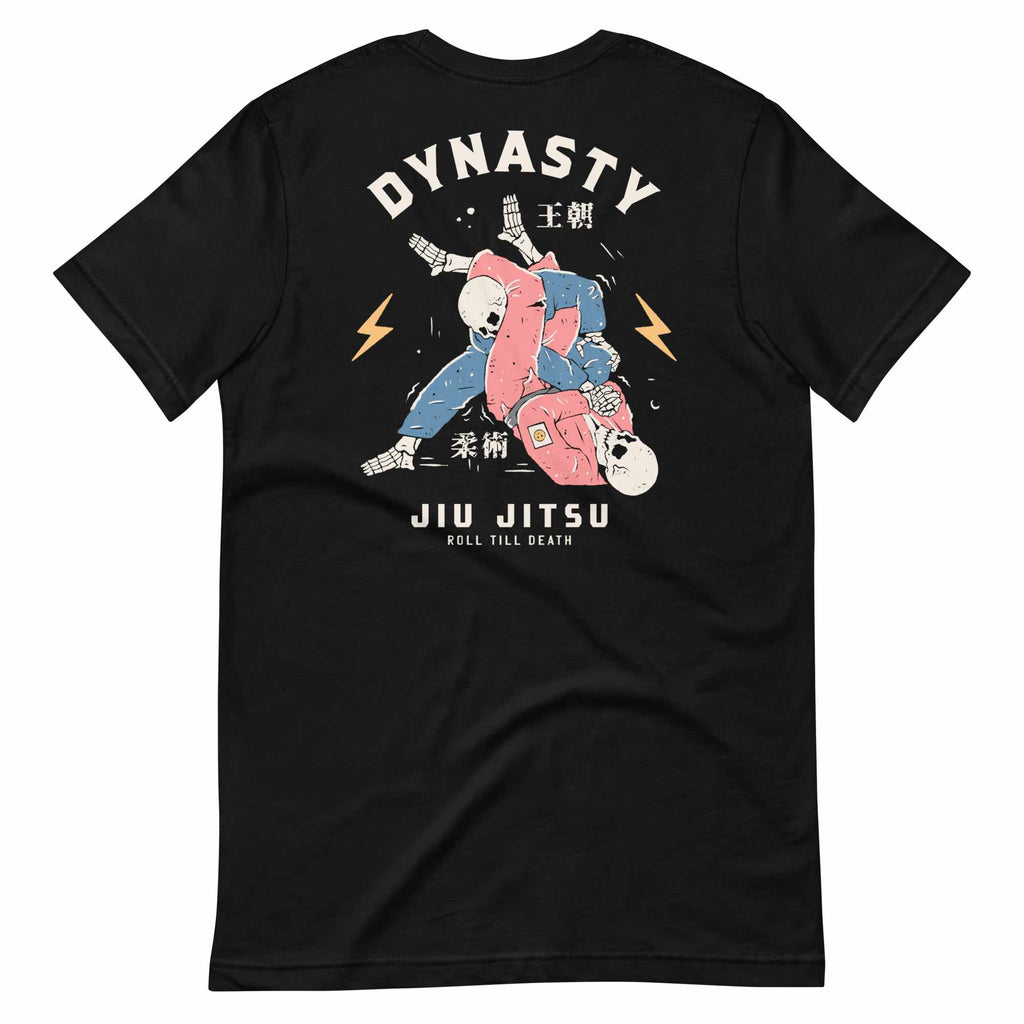 Jiu-Jitsu "Roll 'Till Death" T-Shirt (Red Belt)-T-Shirts - Dynasty Clothing MMA
