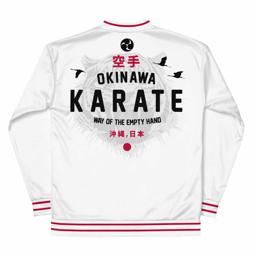 空手道 Okinawa Karate "The Way of the Empty Hand" Bomber Jacket-Bomber Jacket - Dynasty Clothing MMA
