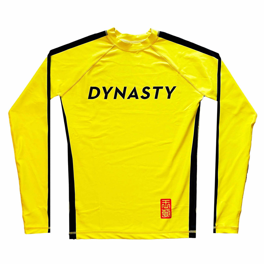 Legendary Spirit Elite Rash Guard (Yellow)-Rash Guards - Dynasty Clothing MMA