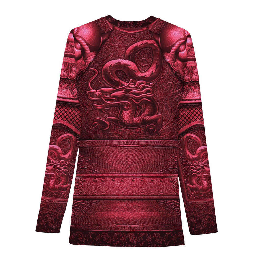 Lord Godless Rash Guard (Crimson)-Rash Guards - Dynasty Clothing MMA