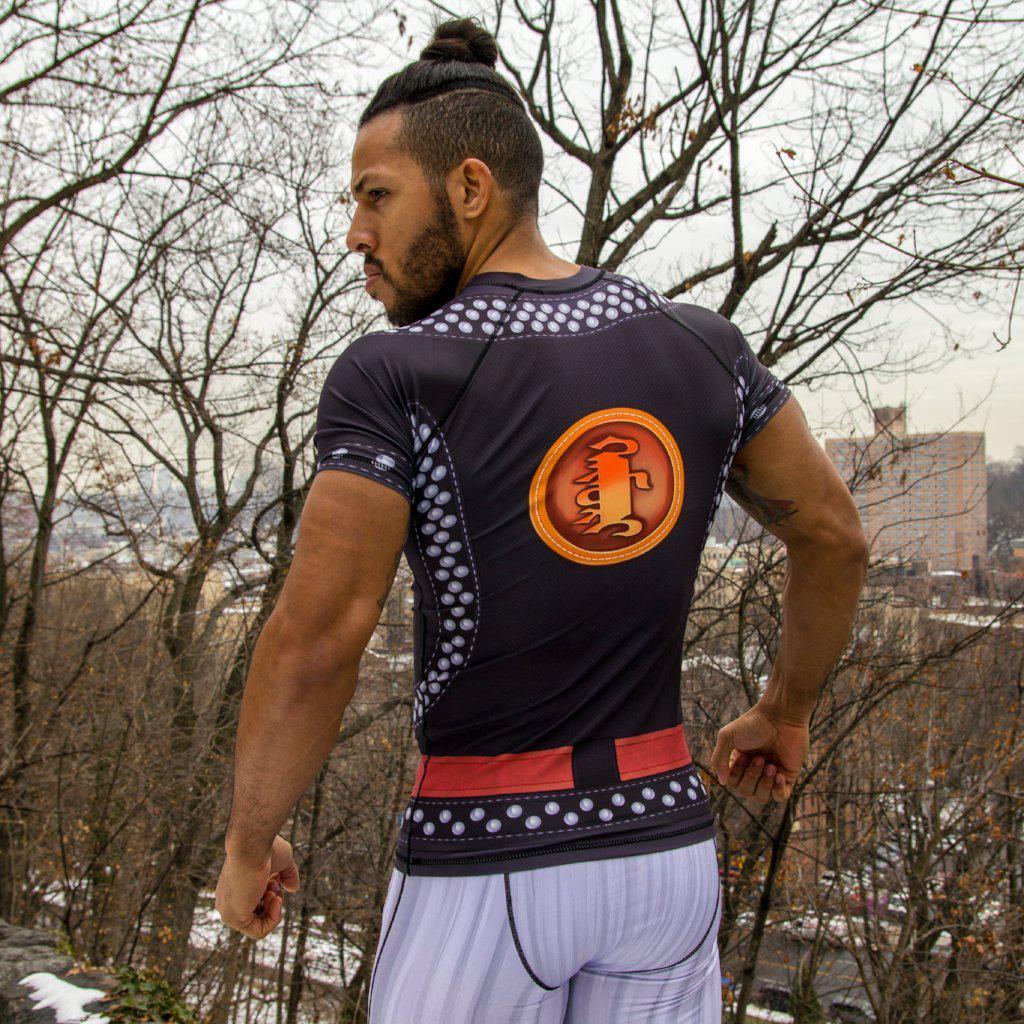 Mongolian Wrestler Rash Guard-Rash Guards - Dynasty Clothing MMA