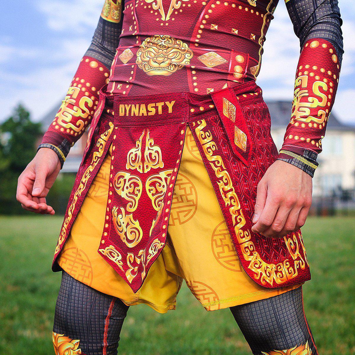 Monkey King Armor Fight Shorts-Armor Shorts - Dynasty Clothing MMA