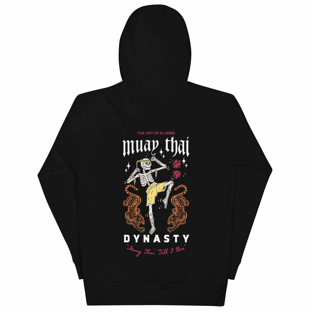 Muay Thai "Till I Die" Premium Hoodie (Dark)-Hoodies / Sweaters - Dynasty Clothing MMA